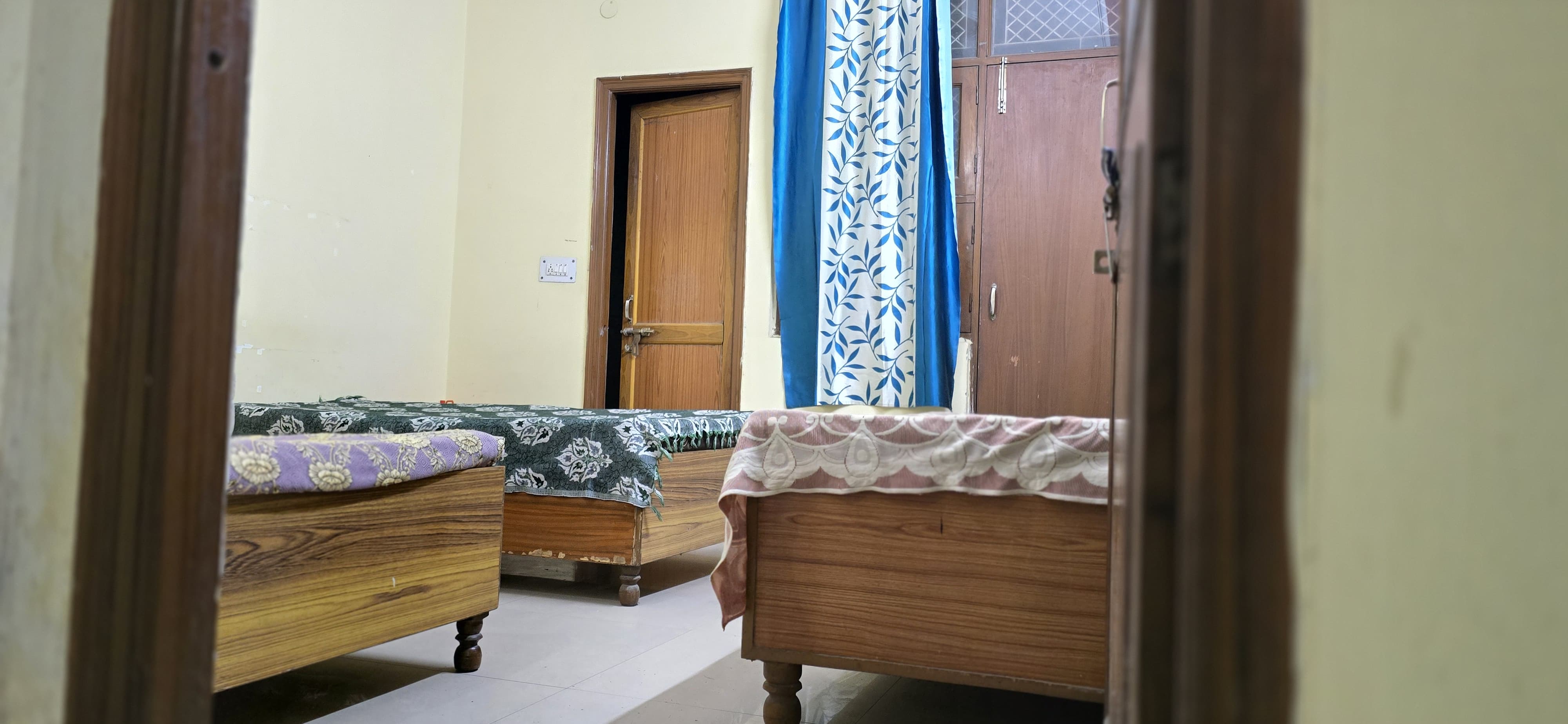 Well-lit common area with comfy couches